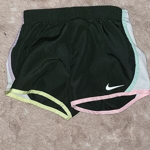 Nike Black Shorts with Pastel Trim